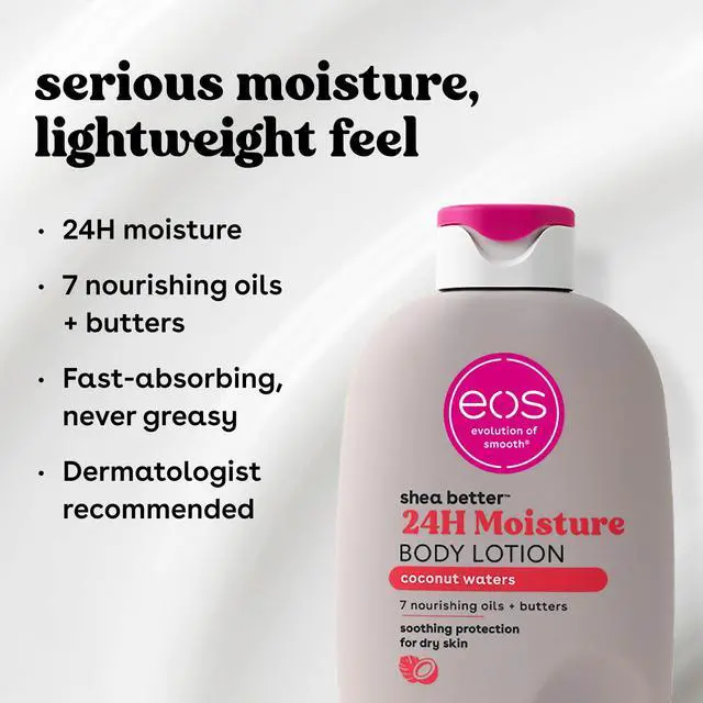 Alt view image 3 of 6 - eos Shea Better Body Lotion - Coconut Waters, Made for Dryness, 16 fl oz.