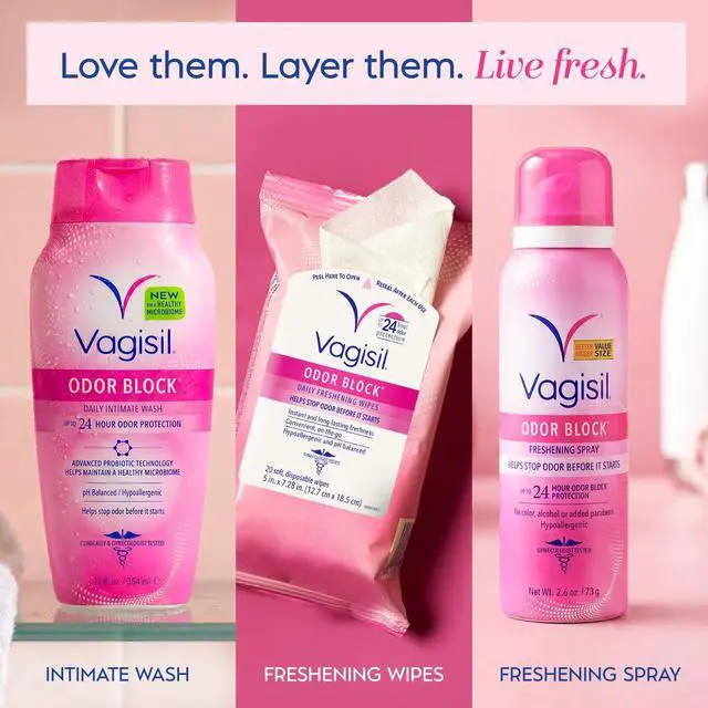Alt view image 2 of 6 - Vagisil Feminine Wash for Intimate Area Hygiene, Odor Block, Gynecologist Tested, Hypoallergenic, 12 fl oz