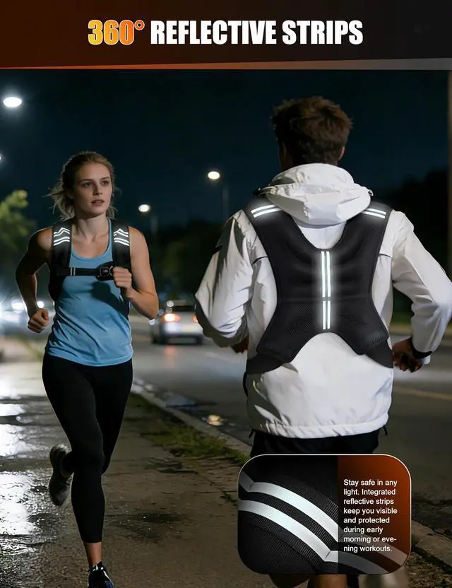 Alt view image 2 of 6 - Henkelion Weighted Vest Weight Vest for Men Women Kids Weights Included, Body Weight Vests Adjustable for Running, Training Workout, Jogging, Walking