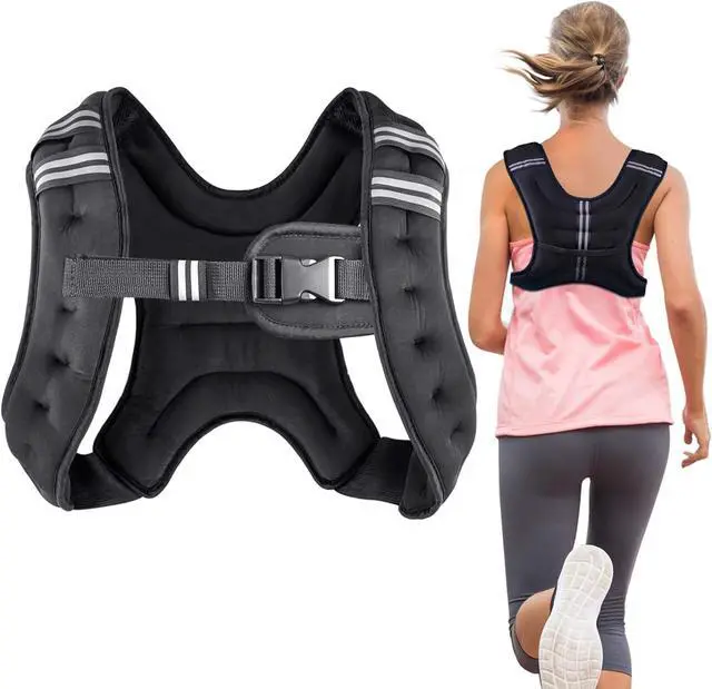Alt view image 4 of 6 - Henkelion Weighted Vest Weight Vest for Men Women Kids Weights Included, Body Weight Vests Adjustable for Running, Training Workout, Jogging, Walking