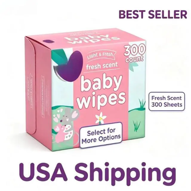 Main image of Parent's Choice Fresh Scent Baby Wipes, 300 Count (Select for More Options)