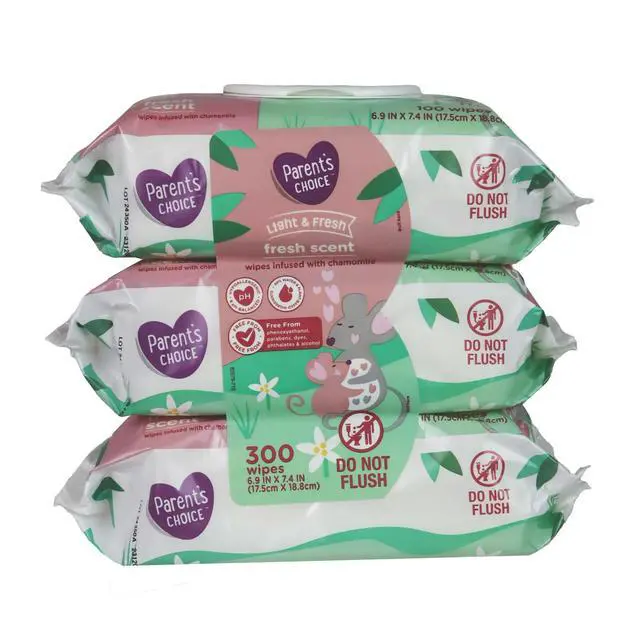 Alt view image 4 of 6 - Parent's Choice Fresh Scent Baby Wipes, 300 Count (Select for More Options)