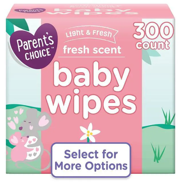 Alt view image 6 of 6 - Parent's Choice Fresh Scent Baby Wipes, 300 Count (Select for More Options)