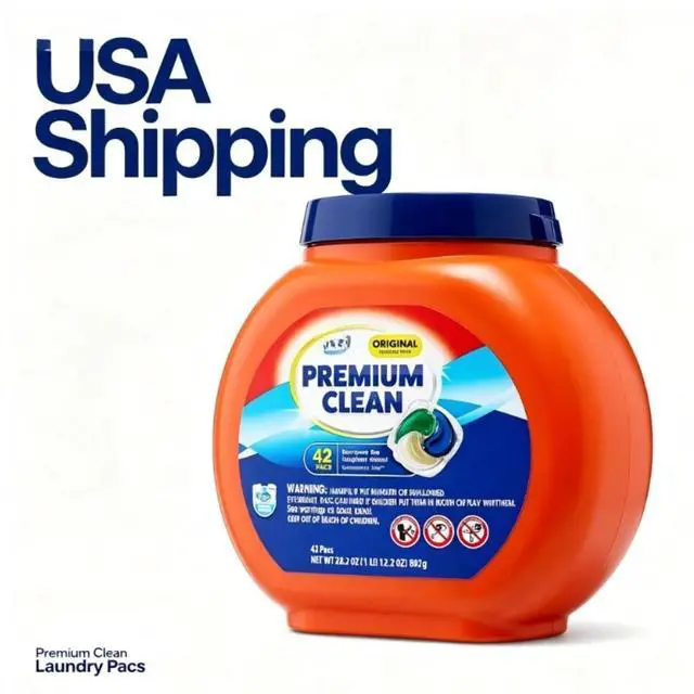 Main image of Great Value Premium Clean Laundry Pacs, Original Scent, 42 Count
