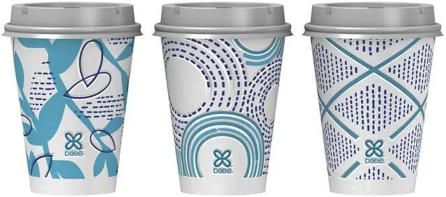 Alt view image 3 of 6 - Dixie To Go Disposable Paper Cups, 12 oz, Multi-Color, 20 Count