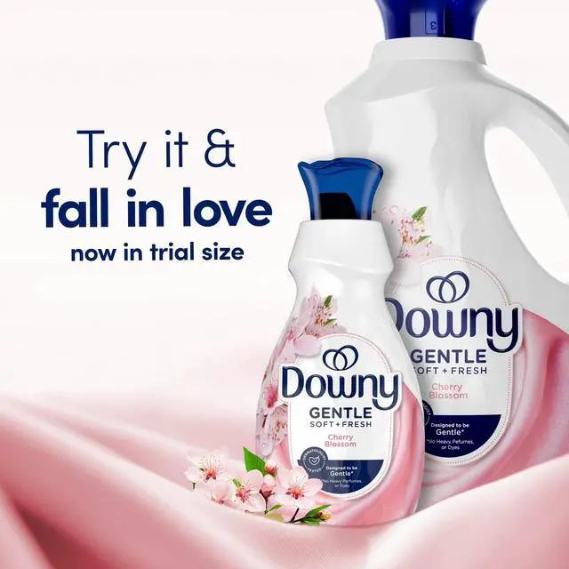 Alt view image 3 of 6 - Downy Gentle Soft and Fresh Liquid Fabric Softener, Cherry Blossom Scent, 26 fl oz, 39 Loads