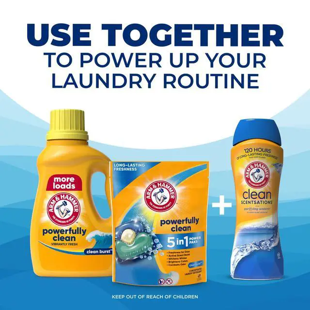 Alt view image 5 of 6 - ARM & HAMMER Laundry Detergent Liquid, Clean Burst, 43 fl oz, 43 Loads