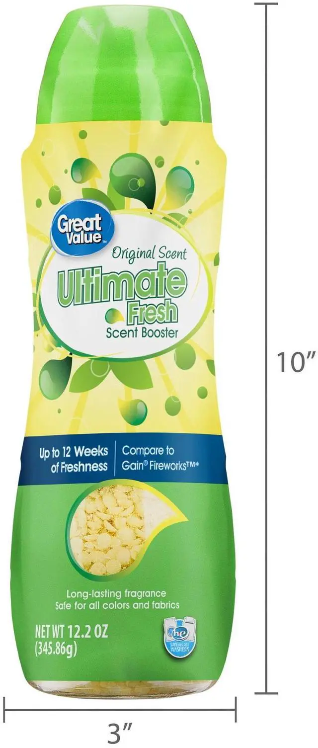 Alt view image 6 of 6 - Great Value Ultimate Fresh Scent Booster, Original Scent, 12.2 oz, Compare to Gain Fireworks