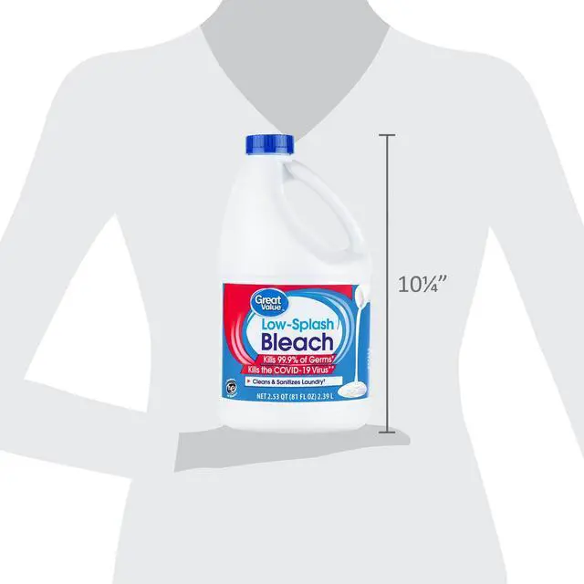 Alt view image 3 of 6 - Great Value Low-Splash Bleach, 81 fl oz