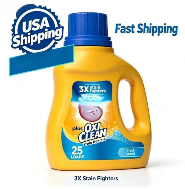 Main image of ARM & HAMMER Plus OxiClean Ultra Stain Fighters Liquid Laundry Detergent, Fresh Scent, 32.5 Fl Oz