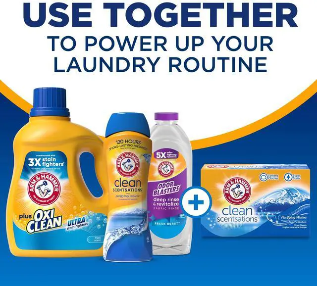 Alt view image 2 of 6 - ARM & HAMMER Plus OxiClean Ultra Stain Fighters Liquid Laundry Detergent, Fresh Scent, 32.5 Fl Oz