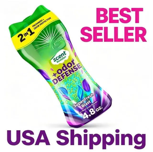 Main image of Gain Laundry Scent Beads, Odor Defense 2-in-1 In-Wash Scent Booster, Super Fresh Blast Scent, 4.8 oz