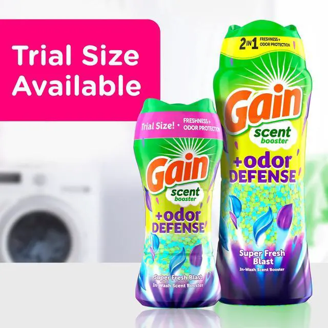 Alt view image 4 of 6 - Gain Laundry Scent Beads, Odor Defense 2-in-1 In-Wash Scent Booster, Super Fresh Blast Scent, 4.8 oz