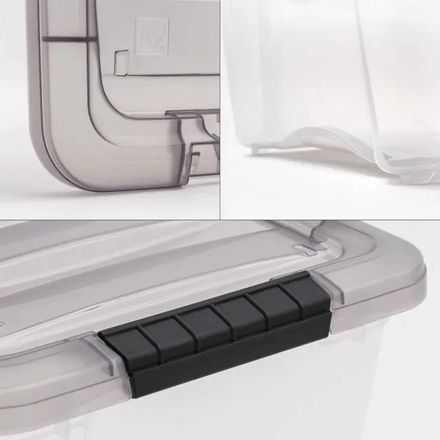 Alt view image 2 of 6 - IRIS 19 Qt. Plastic Storage Bin with Lid, Stackable Storage Containers, Tote