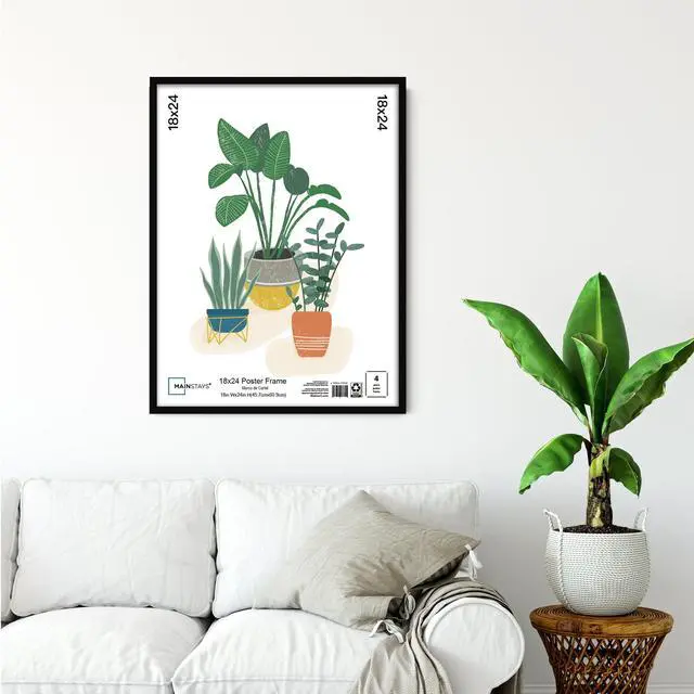 Alt view image 4 of 6 - Mainstays 18 x 24 Poster Frame, Black