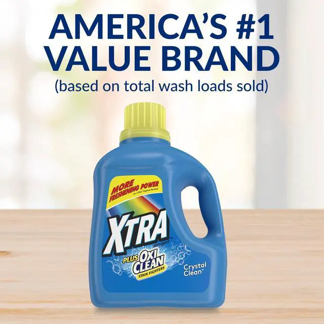 Alt view image 2 of 6 - Xtra Plus OxiClean, 131 Loads Liquid Laundry Detergent, 203.1 fl oz