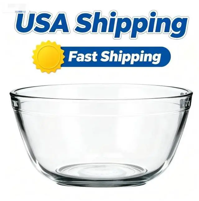 Main image of Mainstays Glass Mixing Bowl, 4 Quart