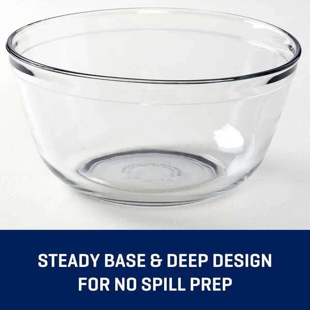 Alt view image 3 of 6 - Mainstays Glass Mixing Bowl, 4 Quart