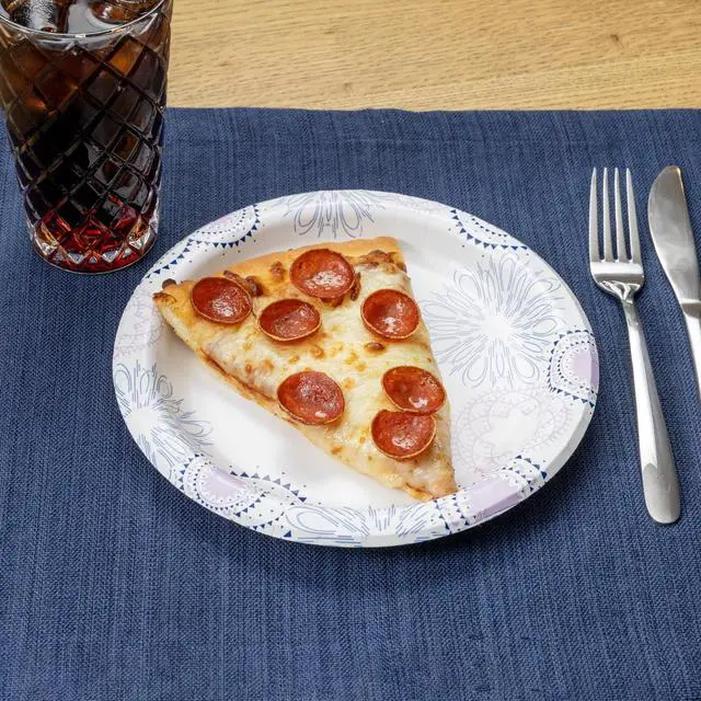 Alt view image 2 of 6 - Great Value Disposable Paper Plates, 8.5 in, 200 Count