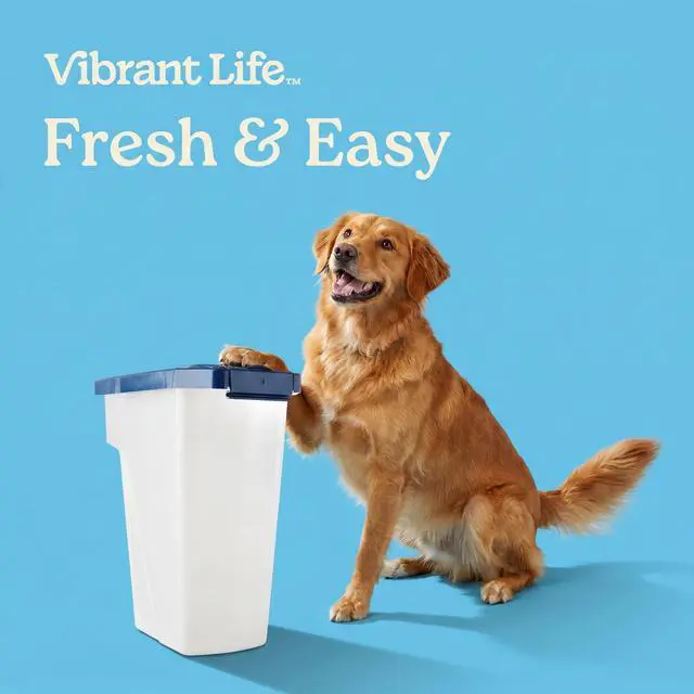 Alt view image 6 of 6 - Vibrant Life Pet Food Storage Container, Small, 4 lb Capacity