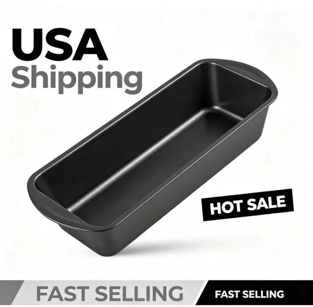 Main image of Mainstays Non-Stick Long Bread Loaf Pan, 12''X5'', Gray, Carbon Steel