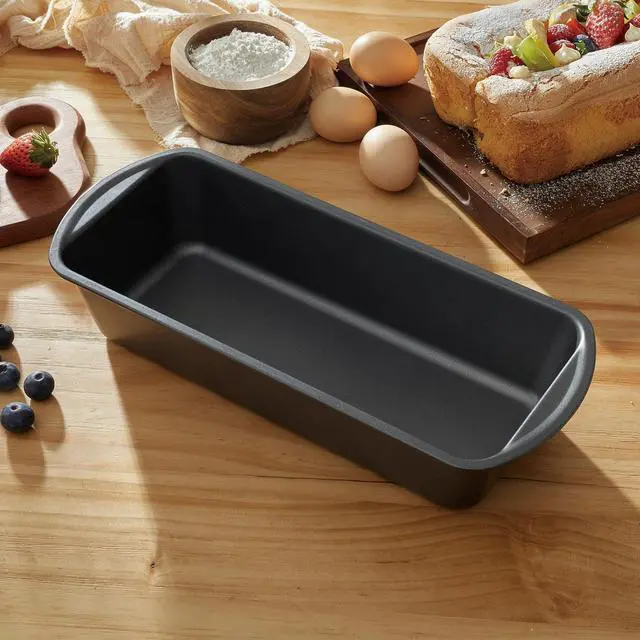 Alt view image 5 of 6 - Mainstays Non-Stick Long Bread Loaf Pan, 12''X5'', Gray, Carbon Steel