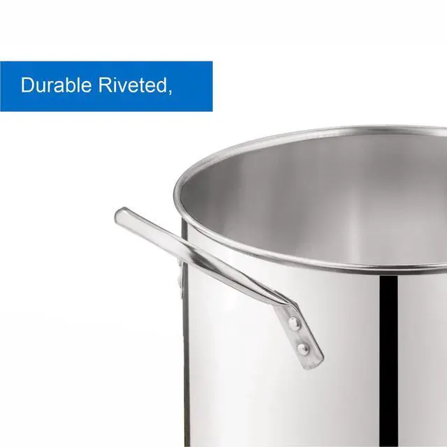Alt view image 6 of 6 - Mainstays 8-Qt Stainless Steel Stock Pot with Metal Lid