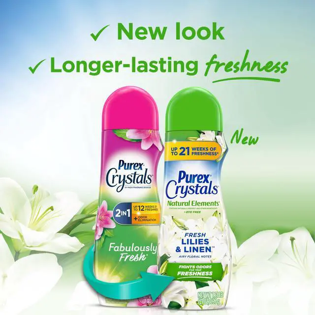 Alt view image 5 of 6 - Purex Crystals Scent Booster, Natural Elements, Fresh Lilies & Linen, 39oz