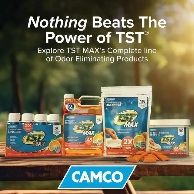 Alt view image 6 of 6 - Camco TST MAX RV Toilet Treatment, Ultra-Concentrated Formula, 32oz, Orange (41192)