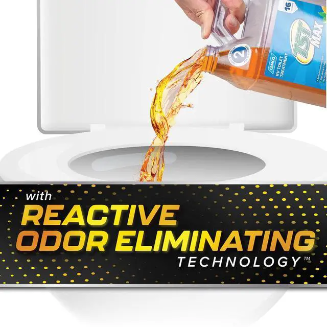 Alt view image 4 of 6 - Camco TST MAX RV Toilet Treatment, Ultra-Concentrated Formula, 32oz, Orange (41192)
