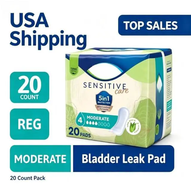Main image of Tena Intimates Moderate Regular Length Incontinence Pad, 20 Count