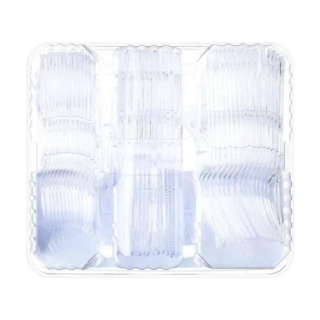 Alt view image 2 of 6 - Great Value Clear Plastic Assorted Cutlery, 192 Count