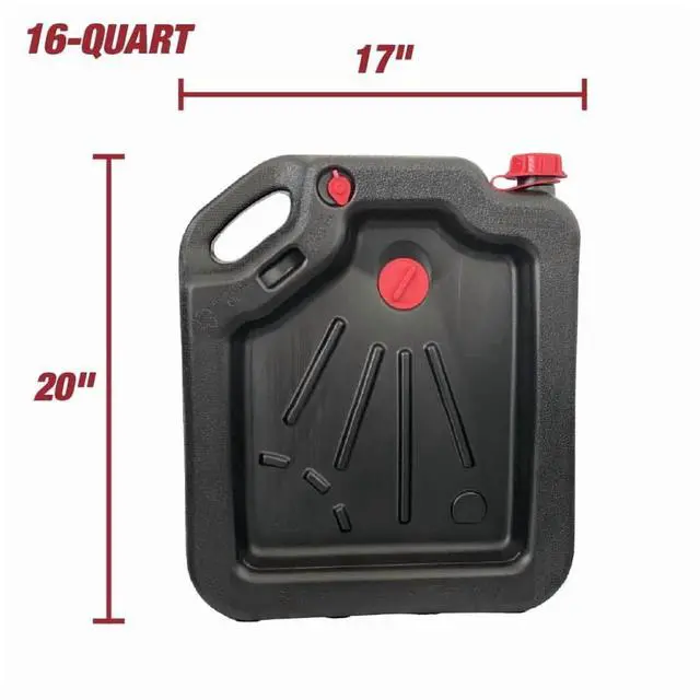 Alt view image 4 of 6 - Hyper Tough 16-Quart Automotive Drain Pan Container