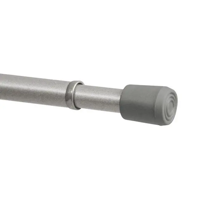 Alt view image 6 of 6 - (2 pack) Mainstays 7/16" Adjustable Spring Tension Curtain Rod, 18-28", Chrome