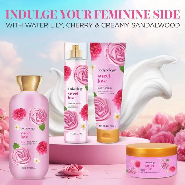 Alt view image 6 of 6 - Bodycology Pink Vanilla Wish 2-in-1 Body Wash & Bubble Bath, 16 fl oz