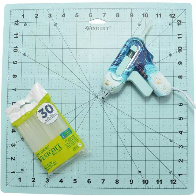 Alt view image 4 of 6 - Westcott Hi-Temp Mini Glue Gun, for Craft, Agate/Mineral, Color Teal,1-Count