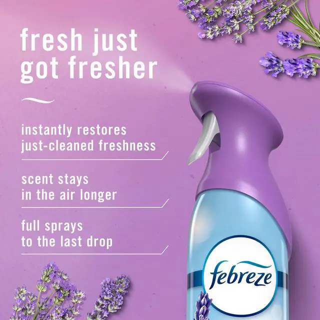 Alt view image 5 of 6 - Febreze Air Mist Air Freshener Spray, Twilight Lavender Scent, 8.1oz