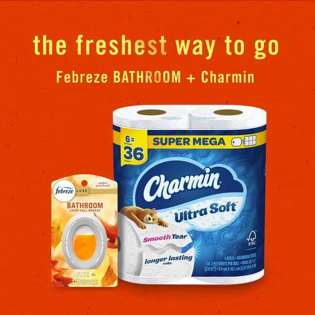 Alt view image 5 of 6 - Febreze Bathroom Air Freshener, Odor-Fighting, Crisp Fall Breeze Scent, 1 Count