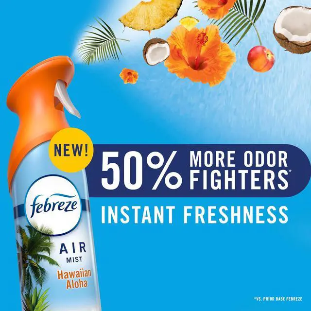 Alt view image 4 of 6 - Febreze Air Mist Air Freshener Spray, Gain Island Fresh, 8.1oz, 2 Count