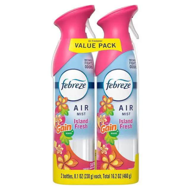 Alt view image 2 of 6 - Febreze Air Mist Air Freshener Spray, Gain Island Fresh, 8.1oz, 2 Count