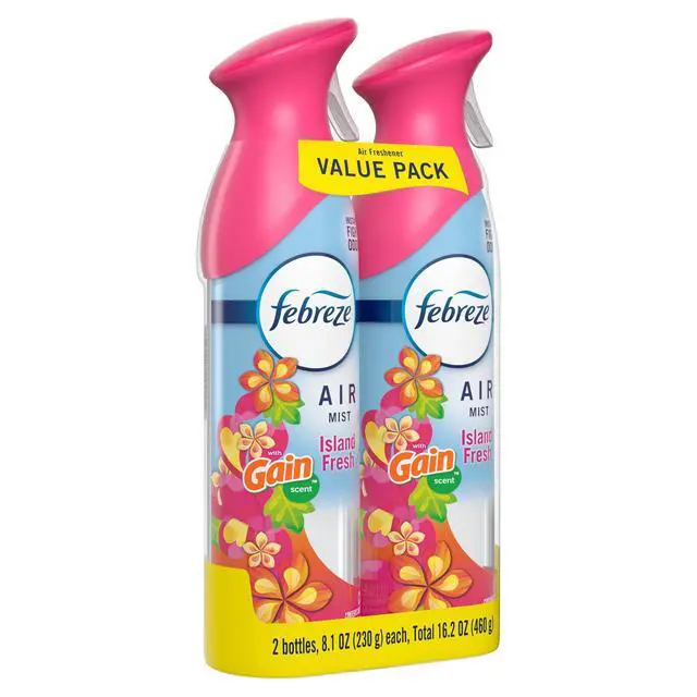 Alt view image 3 of 6 - Febreze Air Mist Air Freshener Spray, Gain Island Fresh, 8.1oz, 2 Count