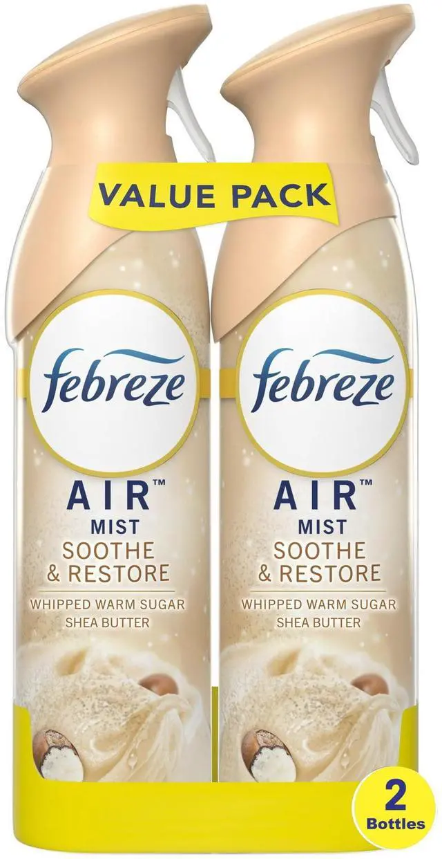 Main image of Febreze Air Freshener Spray, Odor-Fighting Room Spray, Soothe & Restore, 8.8oz, 2 Count