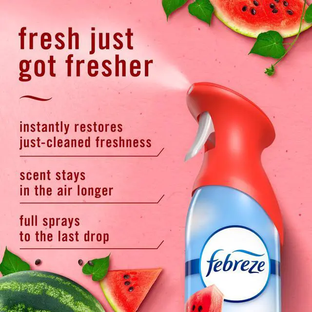 Alt view image 3 of 5 - Febreze Air Mist Air Freshener Spray, Watermelon Scent, 8.1oz