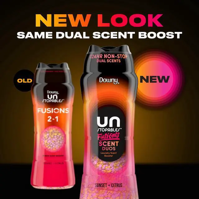 Alt view image 3 of 6 - Downy Unstopables Fusions Odor Defense In-Wash Laundry Scent Booster Beads, Sunset & Citrus Scent, 4.8 oz