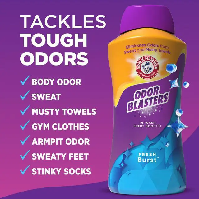 Alt view image 5 of 5 - ARM & HAMMER Odor Blasters Laundry Scent Booster, Scent Beads Alternative, Fresh Burst Scent, 45 Oz