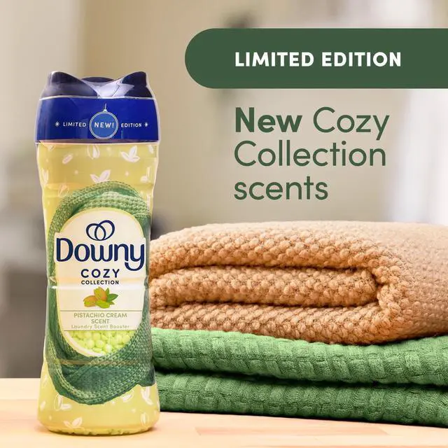 Main image of Downy Cozy Collection In-Wash Laundry Scent Booster Beads, Pistachio Cream Scent, 7.8 oz