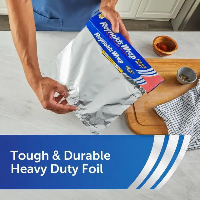 Alt view image 3 of 6 - Reynolds Wrap Heavy Duty Aluminum Foil, 12 Inch Wide, 50 Sq. Ft.