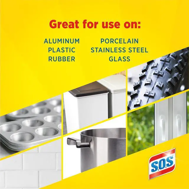 Alt view image 5 of 6 - S.O.S Steel Wool Dish Scrubber Pads, 10 Pack