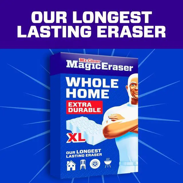 Alt view image 4 of 6 - Mr. Clean Magic Eraser Sponge, Whole Home Extra Durable XL, 3ct