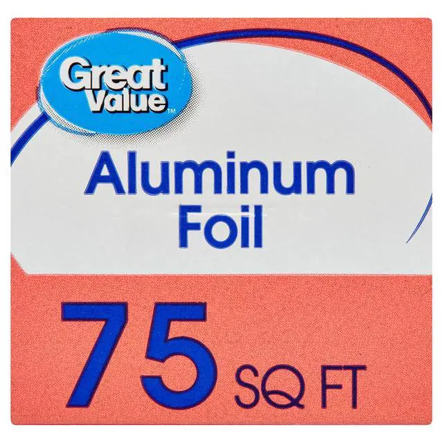 Alt view image 2 of 6 - Great Value Aluminum Foil, 75 sq ft